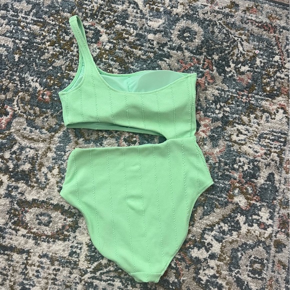 Aerie Asymmetrical Cut Out One Piece Bathing Suit - Picture 3 of 4